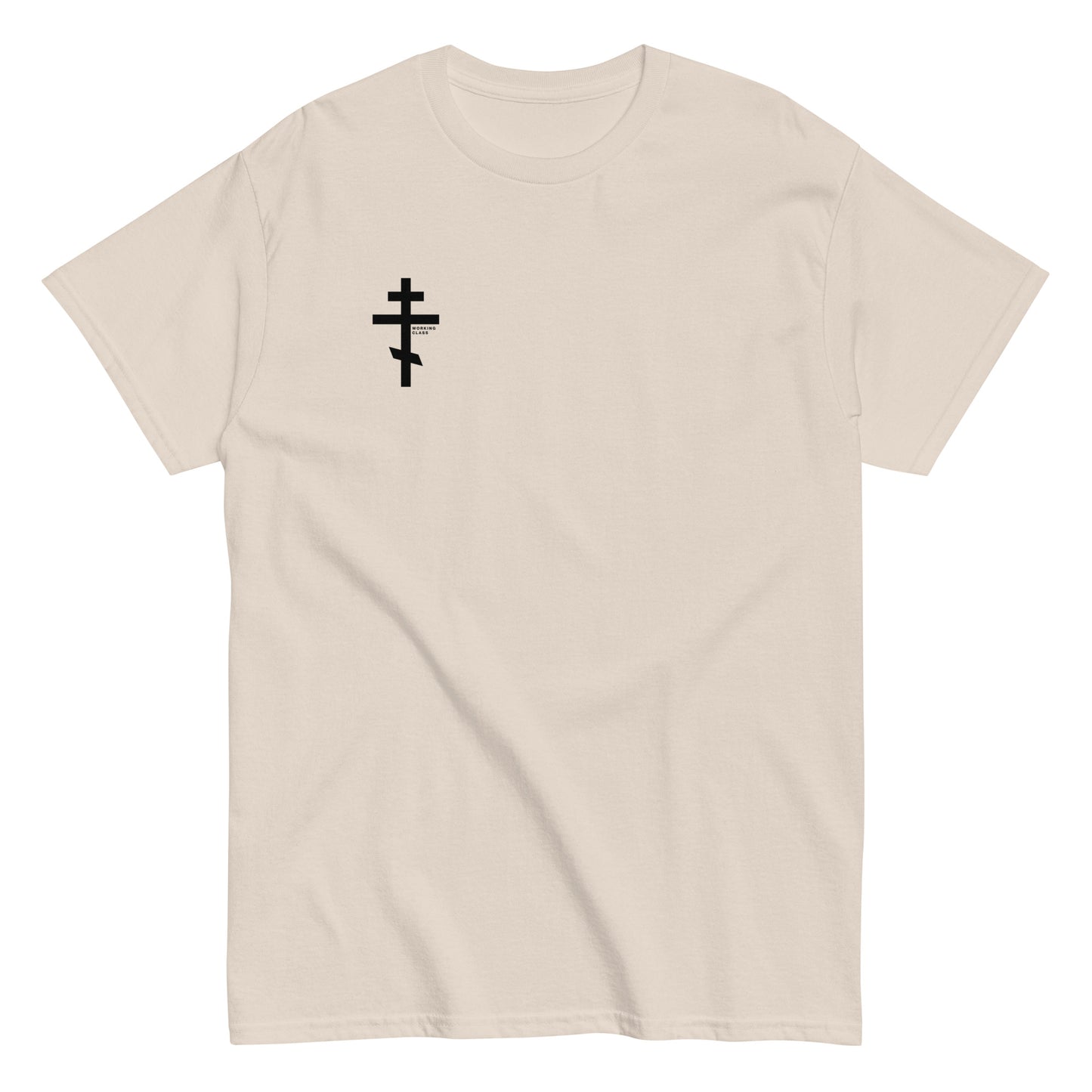 Men's Work T-Shirt with Orthodox Cross – "Working Class" Edition